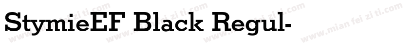 StymieEF Black Regul字体转换